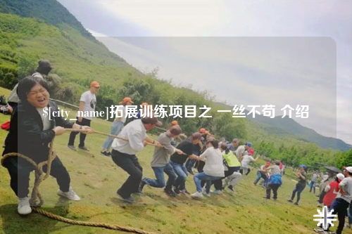 嘉兴拓展训练项目之 一丝不苟 介绍